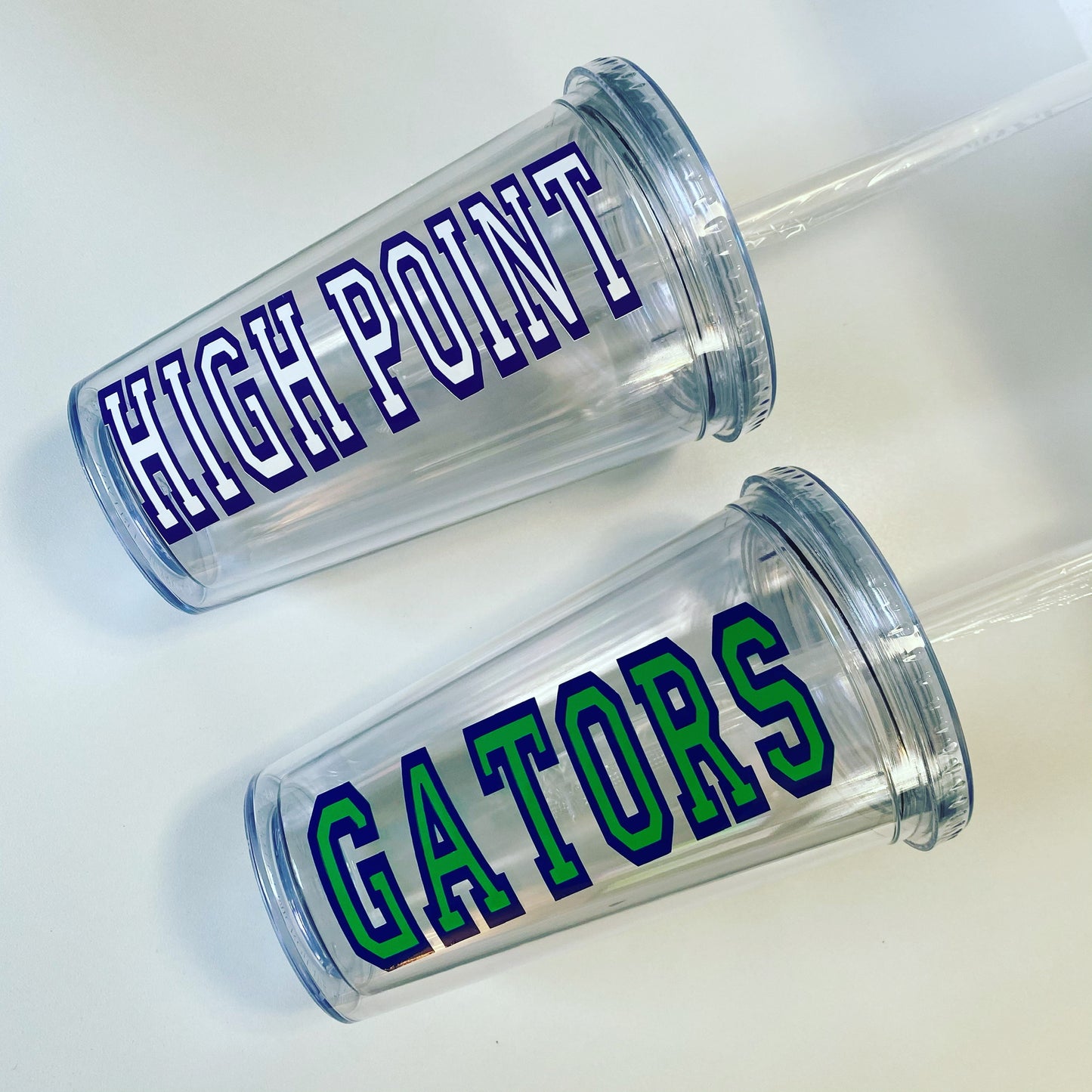 College Acrylic Tumbler w/Varsity Lettering
