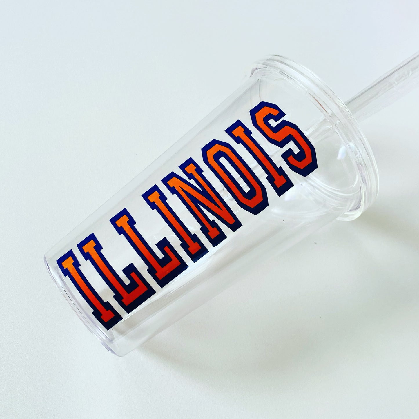 College Acrylic Tumbler w/Varsity Lettering