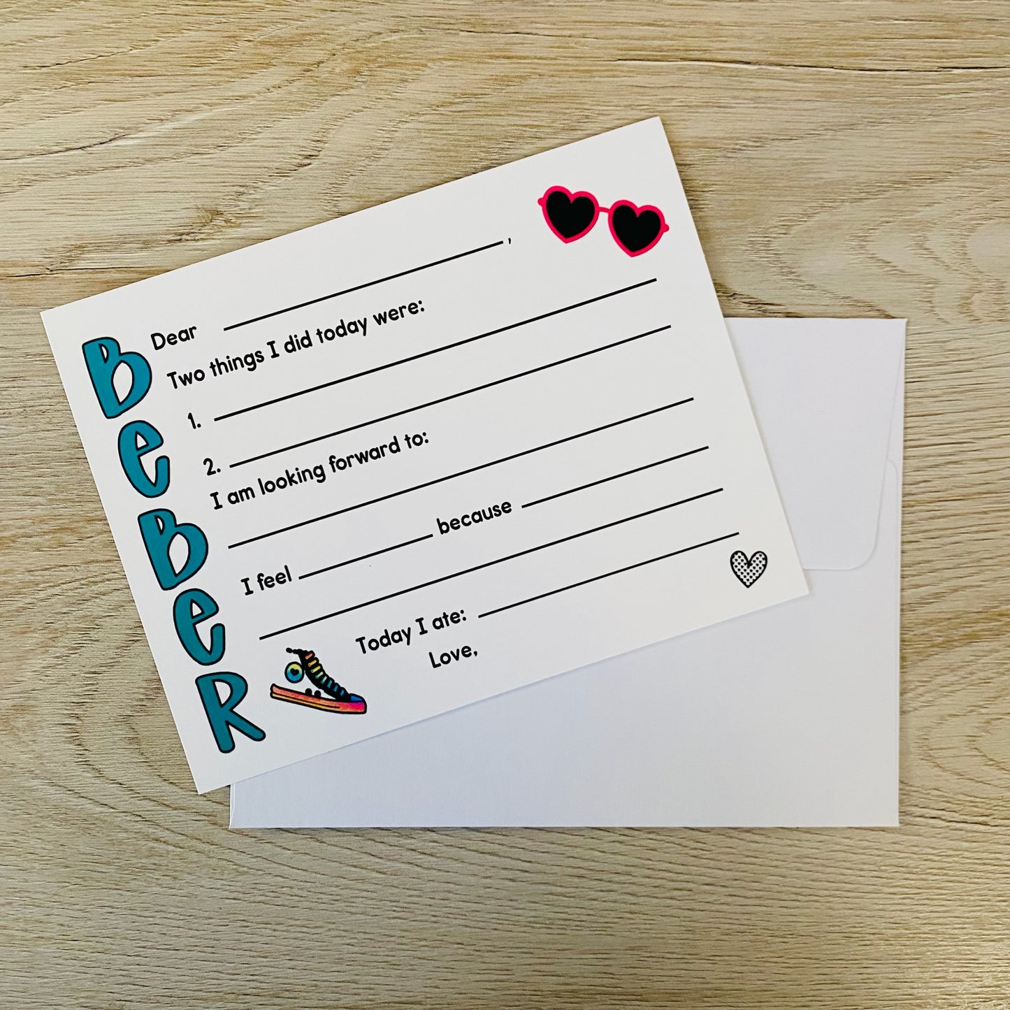 Camp Note Pack Bubble Letters