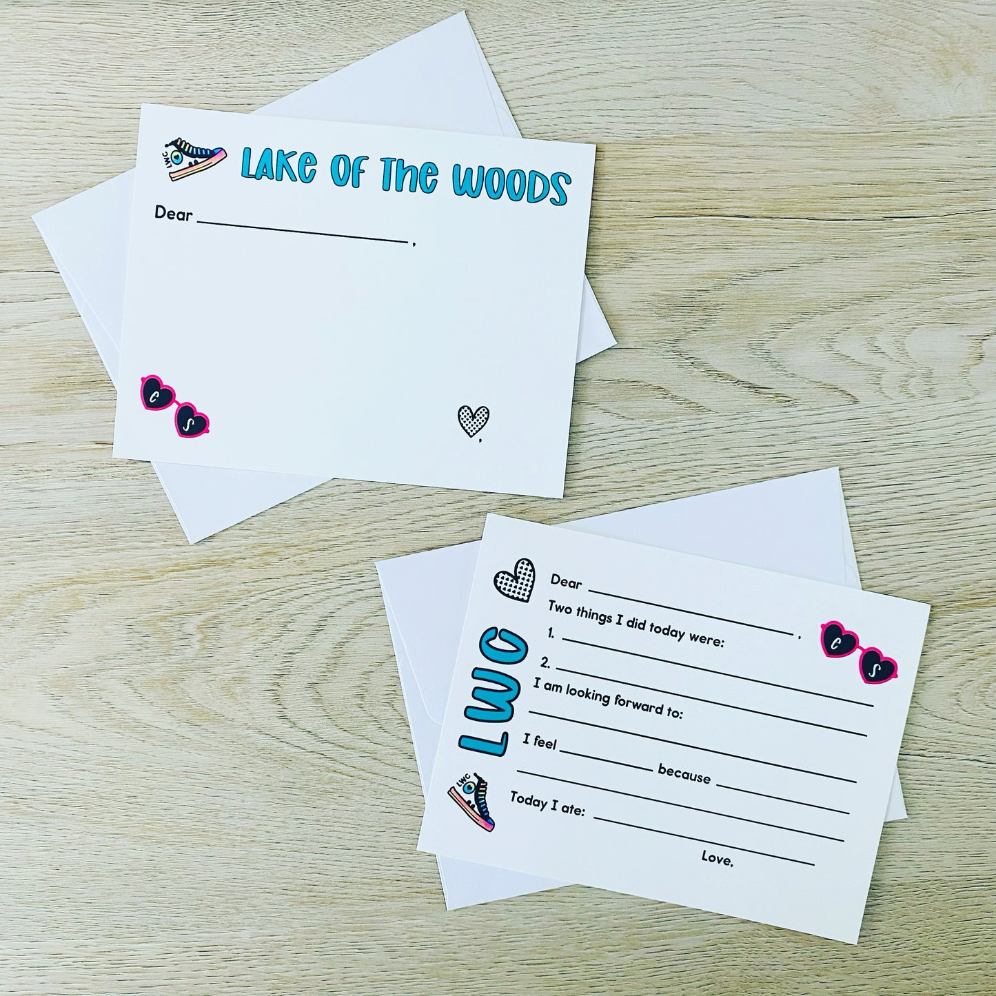 Camp Note Pack Bubble Letters