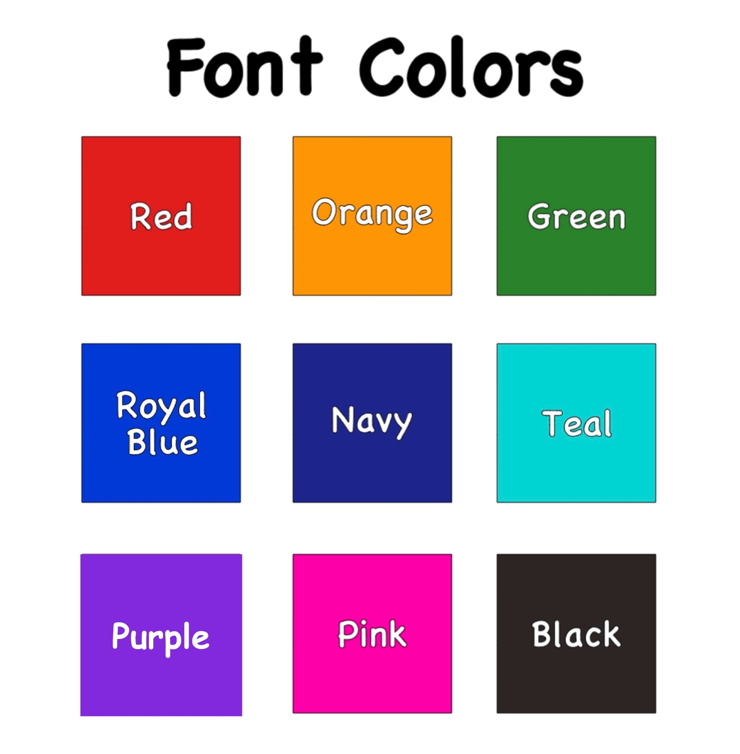 South Park Name Label Fundraiser