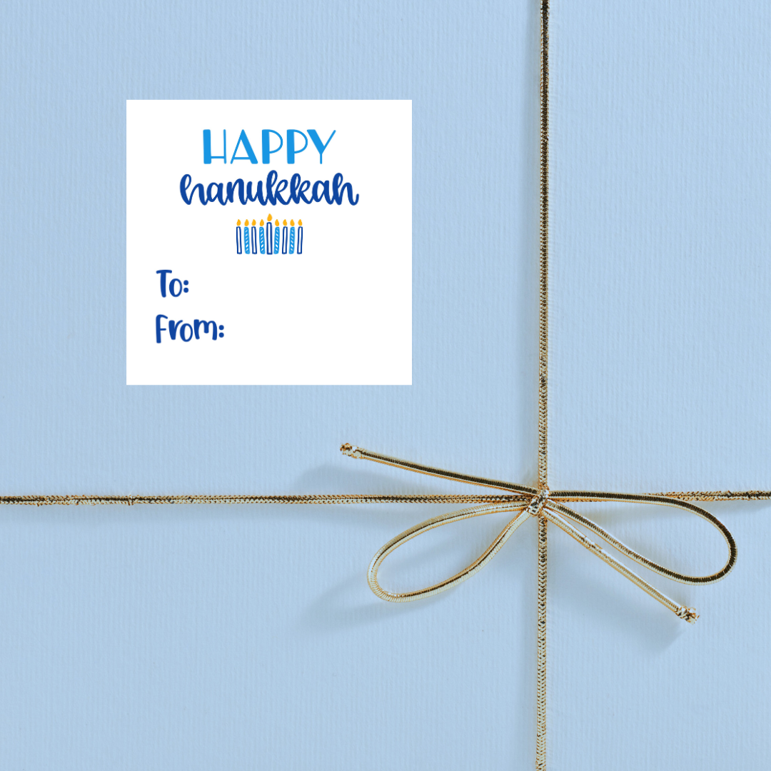 Happy Hanukkah Gift Labels
