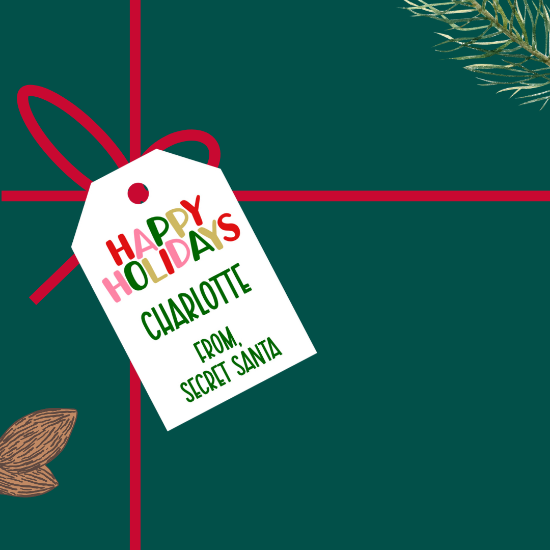 Happy Holidays Personalized Gift Tags