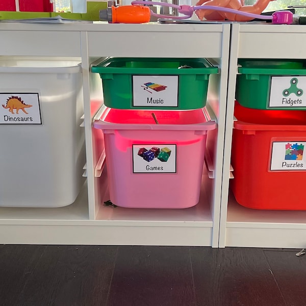 Toy Bin Labels
