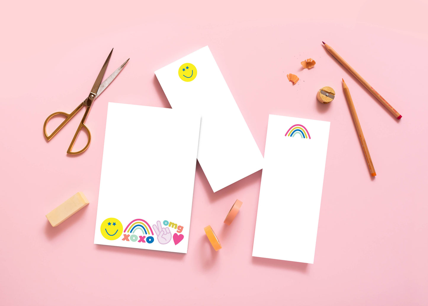Notepad - Peace Love & Happy 5.5x8.5"