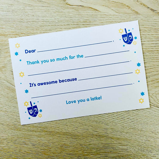 Hanukkah Thank You Note Pack