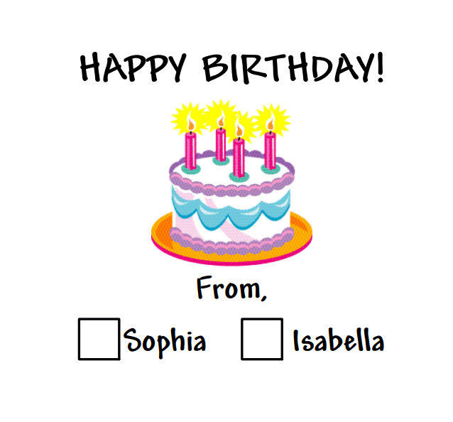 Birthday Gift Labels