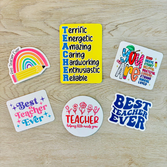 Best Teacher Sticker Pack