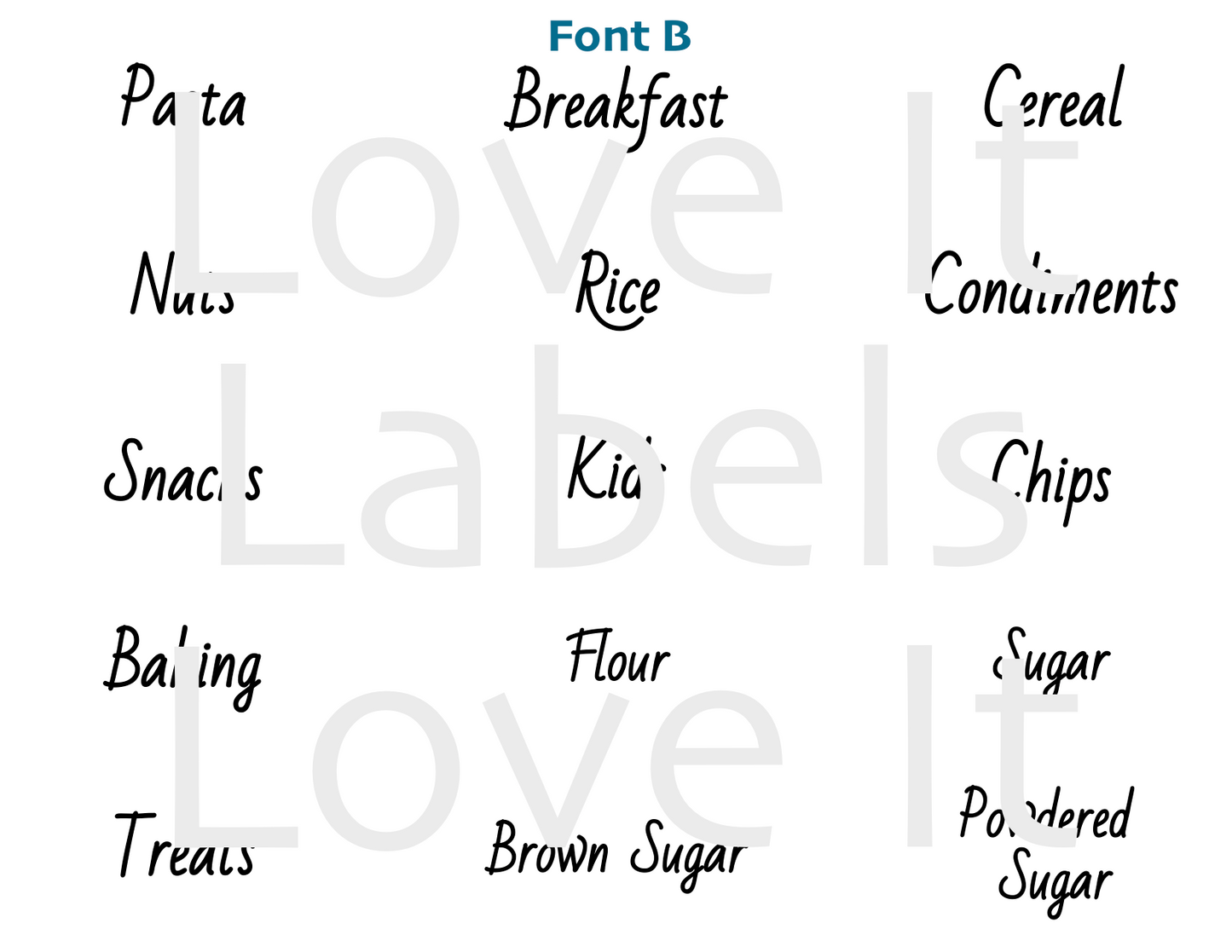 Basic House Labels