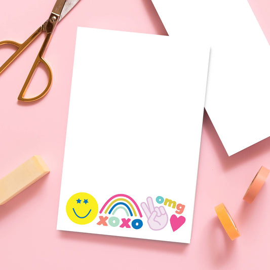 Notepad - Peace Love & Happy 5.5x8.5"